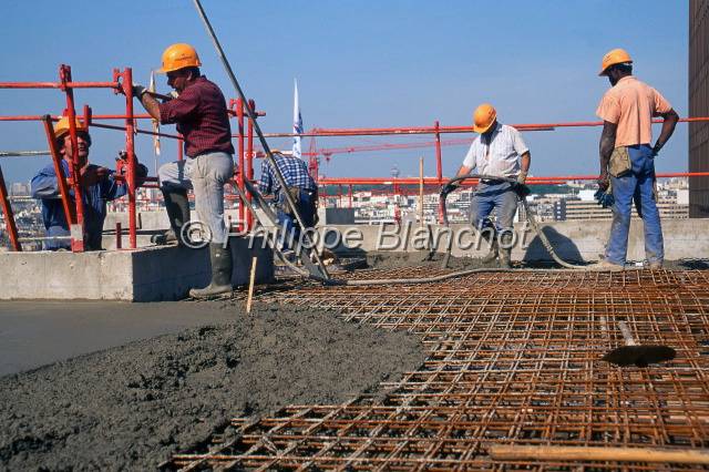 Chantier RATP Paris 11.JPG - Chantier de la RATP, construction du siège social entre 1993 et 1994, quai de la Rapée, Paris 12e